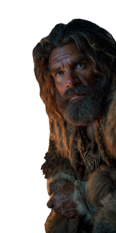 Primal Caveman Portrait Vinyl Car Decal Sticker – Waterproof & UV-Resistant 10.2