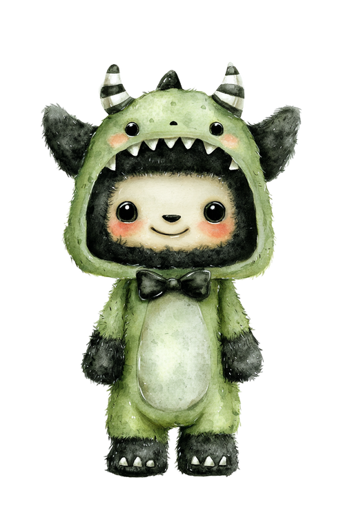 Cute Halloween Monster V3 Vinyl Car Decal Sticker – Waterproof & UV-Resistant 4.4