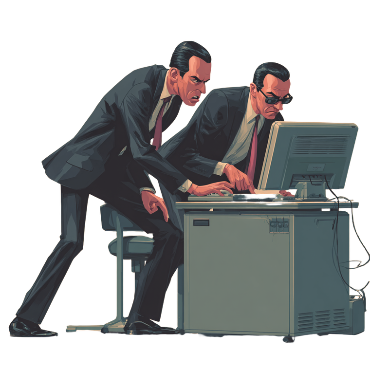 Secret Agents Computing Vinyl Car Decal Sticker – Waterproof & UV-Resistant 6.826666666666667"