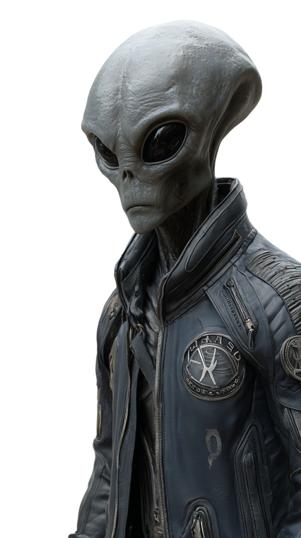 Alien Trader Vinyl Car Decal Sticker – Waterproof & UV-Resistant 9.706666666666667"