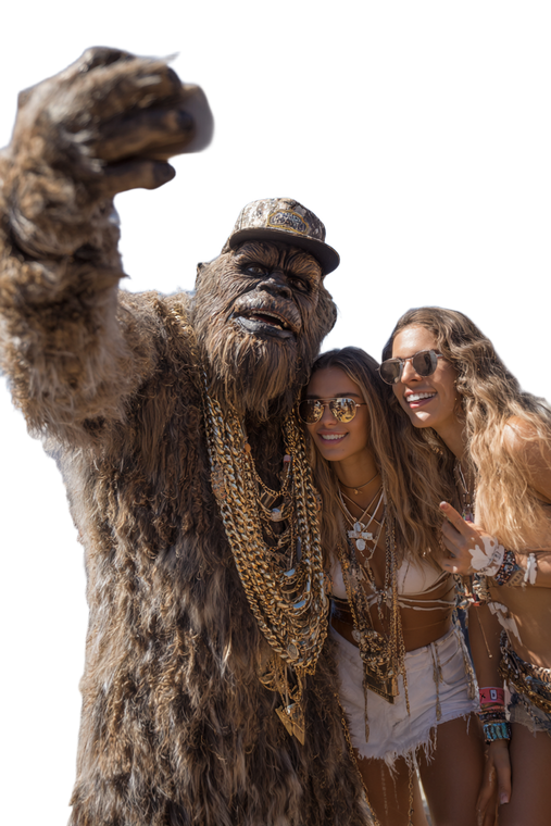 Sasquatch At Coachella Vinyl Car Decal Sticker – Waterproof & UV-Resistant 4.4