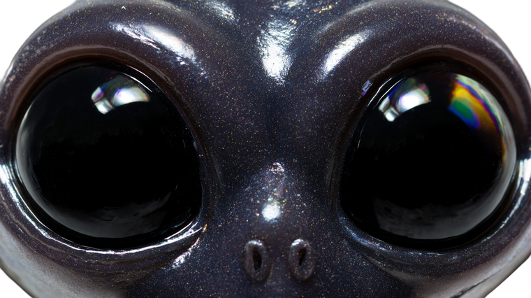 Alien Eyeballs Vinyl Car Decal Sticker – Waterproof & UV-Resistant 2.72"