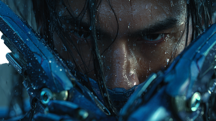 Futuristic Samurai Warrior V11 Vinyl Car Decal Sticker – Waterproof & UV-Resistant 5.4