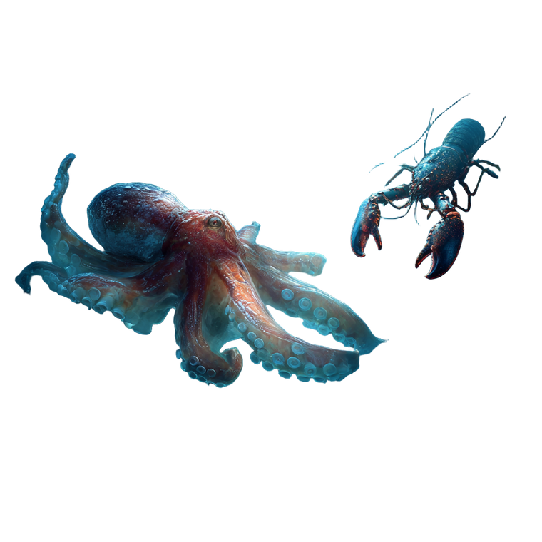 Ocean Floor Creatures Vinyl Car Decal Sticker – Waterproof & UV-Resistant 3.4133333333333336"