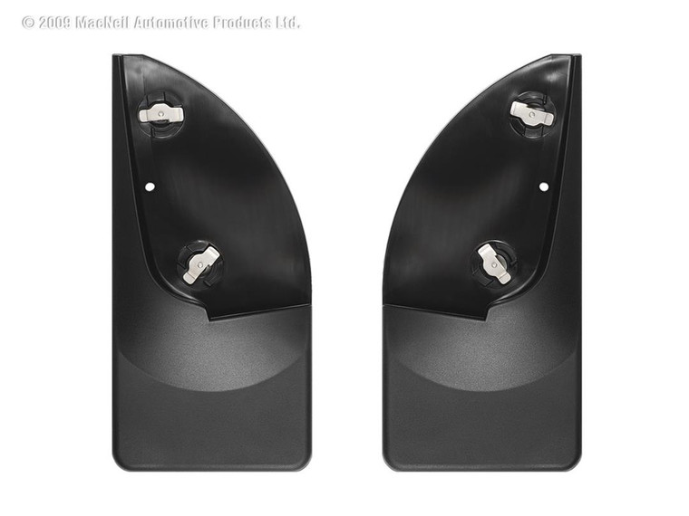 Ultimate Protection! Weathertech Mud Flaps | Fits 1999-2010 Ford F-350,F-250 | Set of 2 Contoured Black Thermoplastic