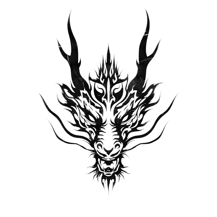 Fierce Eastern Dragon Vinyl Car Decal Sticker – Waterproof & UV-Resistant 3.4133333333333336"