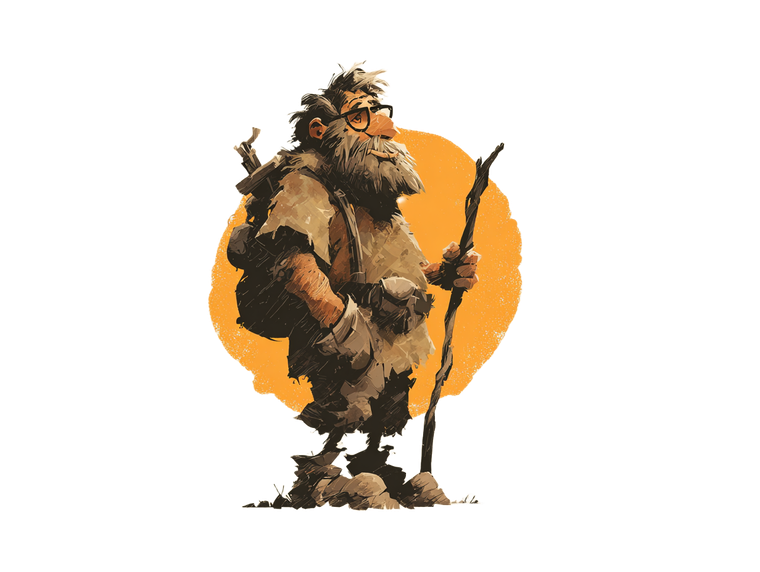 Hipster Neanderthal Logo Vinyl Car Decal Sticker – Waterproof & UV-Resistant 6.1866666666666665"