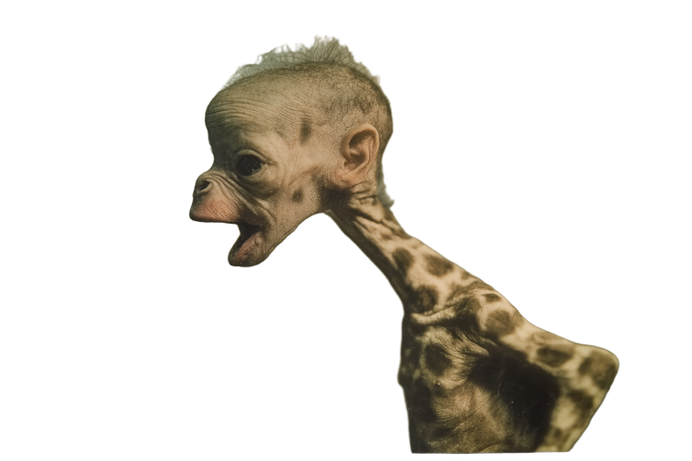 Giraffe Fetus Sonogram Vinyl Car Decal Sticker – Waterproof & UV-Resistant 2.986666666666667"