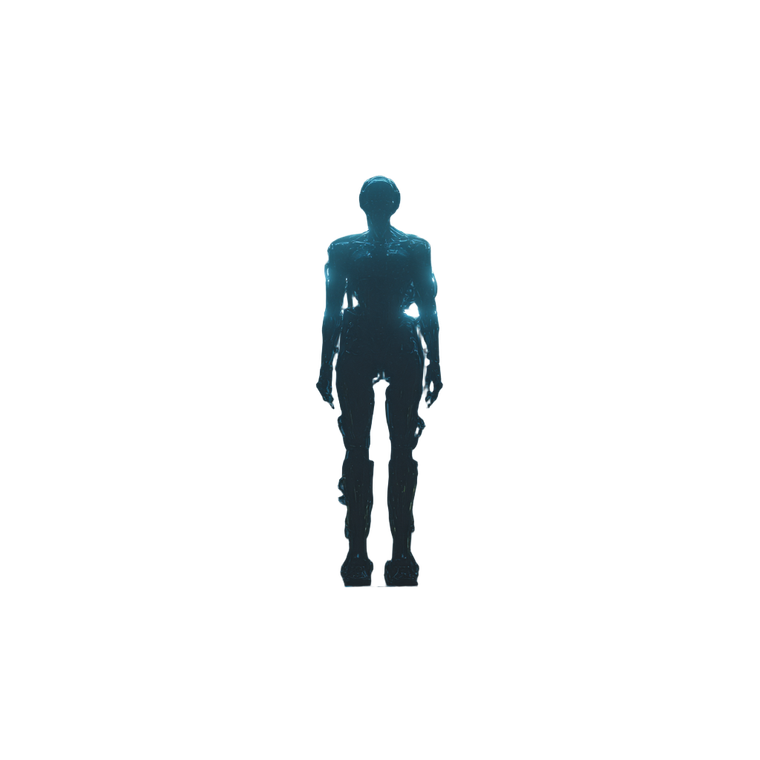 Futuristic Humanoid Robot V63 Vinyl Car Decal Sticker – Waterproof & UV-Resistant 3.4133333333333336"