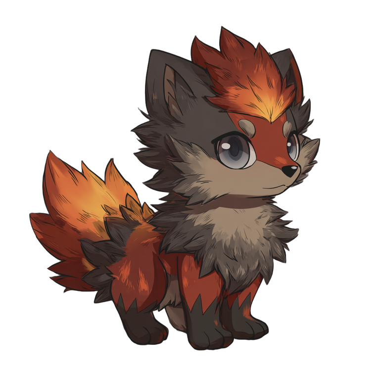 Fire Wolf Cub Vinyl Car Decal Sticker – Waterproof & UV-Resistant 3.4133333333333336"