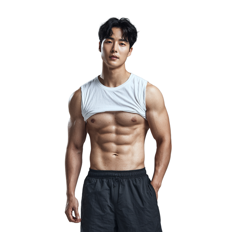 Korean Handsome Man Vinyl Car Decal Sticker – Waterproof & UV-Resistant 3.4133333333333336"