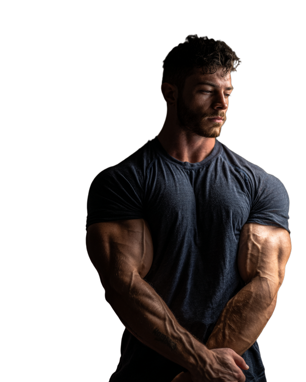 Hyper-Muscular Man Vinyl Car Decal Sticker – Waterproof & UV-Resistant 8.0"