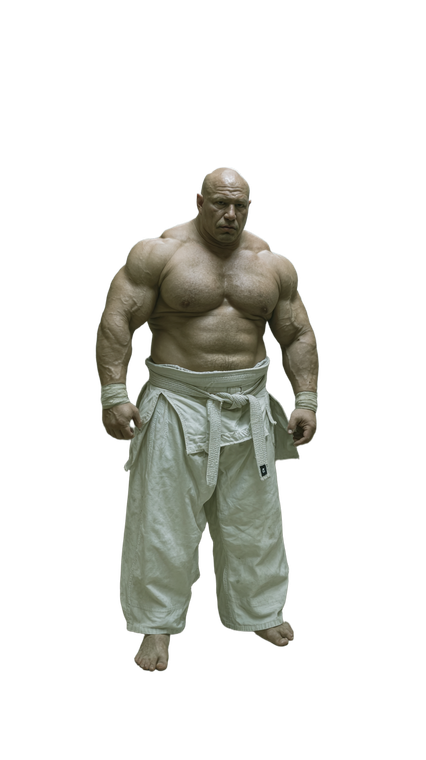 Giant Bodybuilder Dojo Vinyl Car Decal Sticker – Waterproof & UV-Resistant 4.8533333333333335"