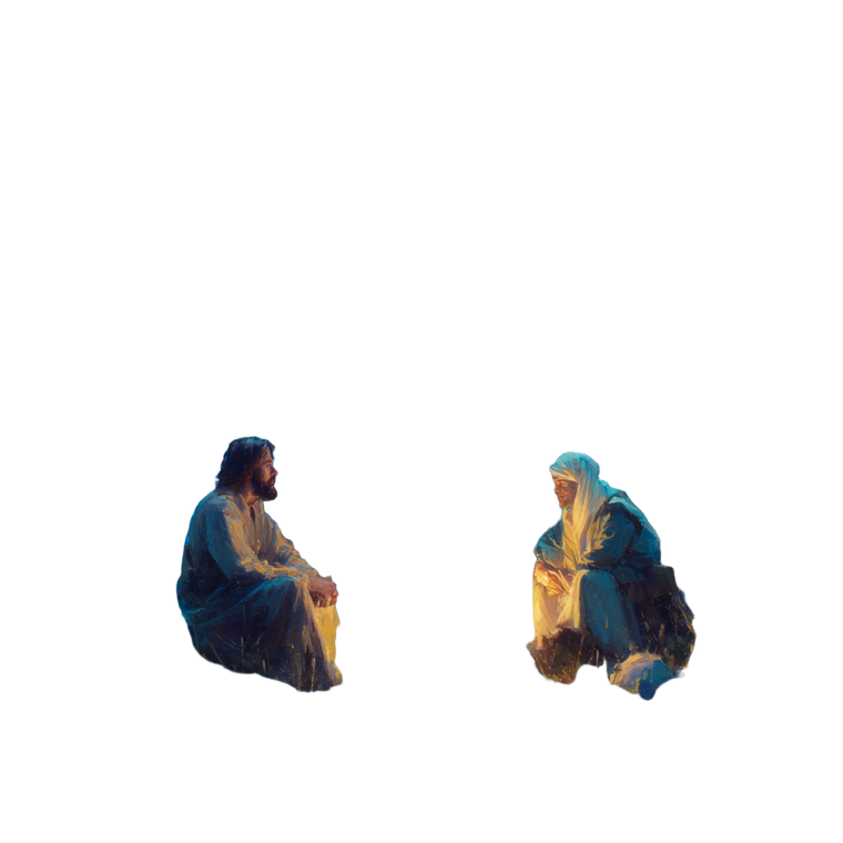 Nighttime Impressionist Jesus Vinyl Car Decal Sticker – Waterproof & UV-Resistant 3.4133333333333336"