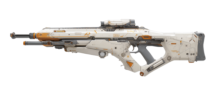Sci-Fi Rifle Vinyl Car Decal Sticker – Waterproof & UV-Resistant 2.