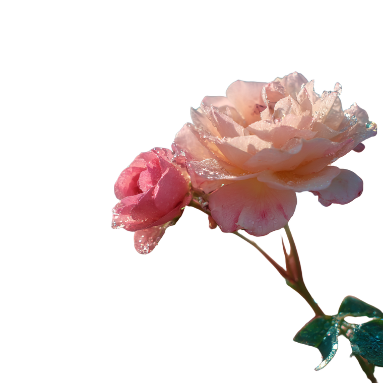 Pink Rose Bloom V3 Vinyl Car Decal Sticker – Waterproof & UV-Resistant 3.4133333333333336"