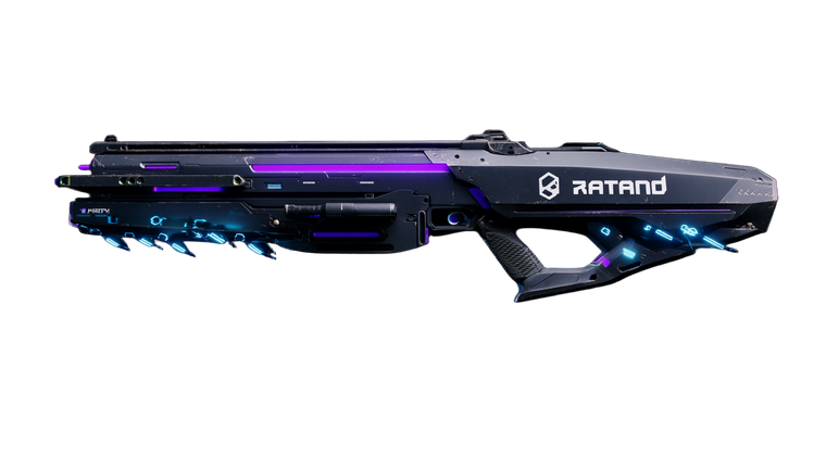 Futuristic Ai Rifle Vinyl Car Decal Sticker – Waterproof & UV-Resistant 2.72"