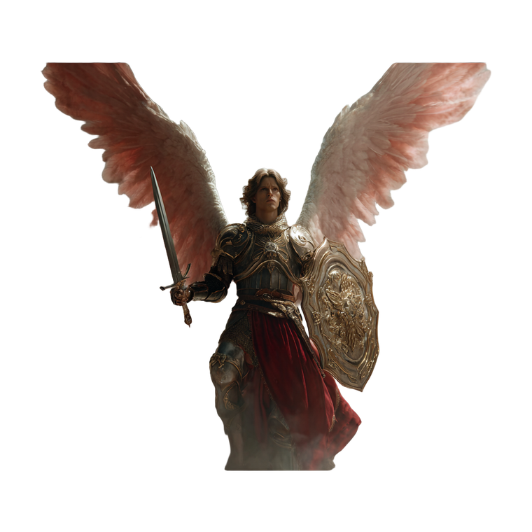 Michael The Archangel V3 Vinyl Car Decal Sticker – Waterproof & UV-Resistant 3.4133333333333336"