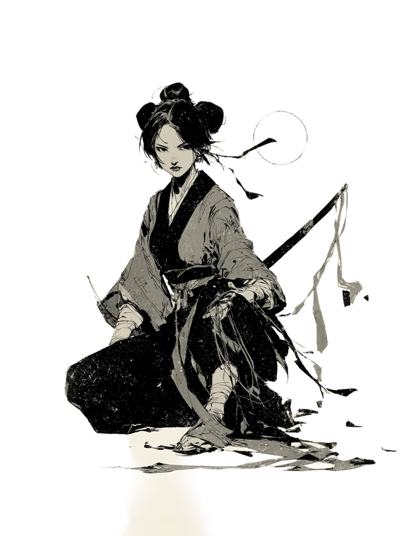 Tang Dynasty Warrior V6 Vinyl Car Decal Sticker – Waterproof & UV-Resistant 4.1066666666666665"
