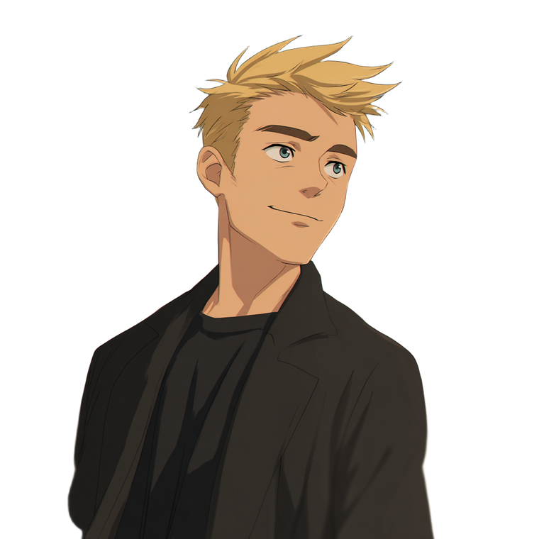 Blonde Teen In Suit Vinyl Car Decal Sticker – Waterproof & UV-Resistant 3.4133333333333336"