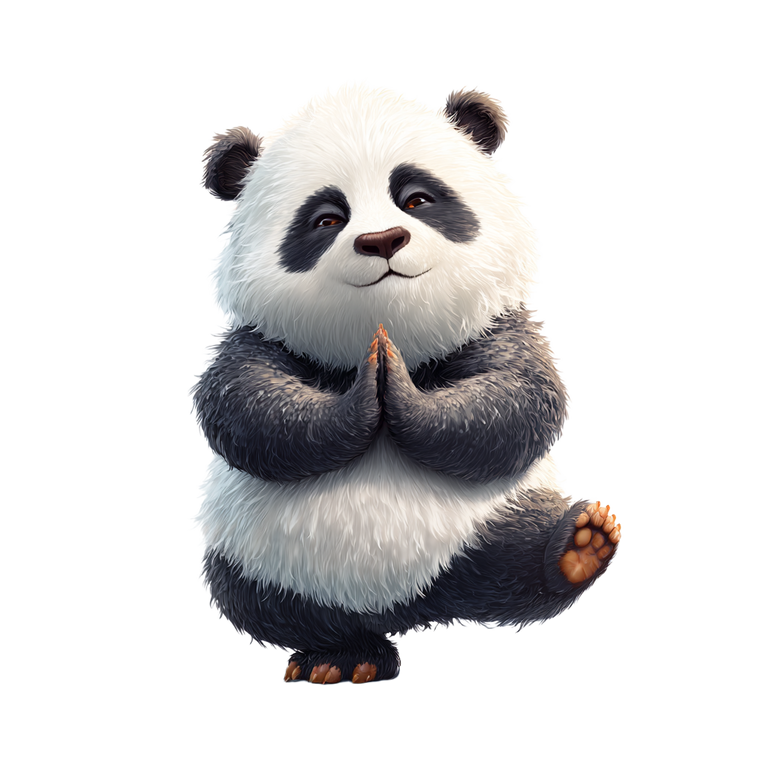 Panda Yoga Pose Vinyl Car Decal Sticker – Waterproof & UV-Resistant 3.4133333333333336"