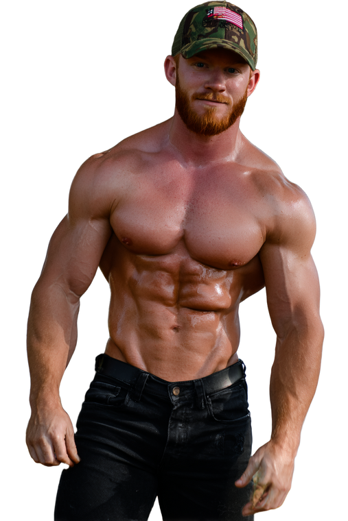 Rugged Ginger Man Vinyl Car Decal Sticker – Waterproof & UV-Resistant 8.96"