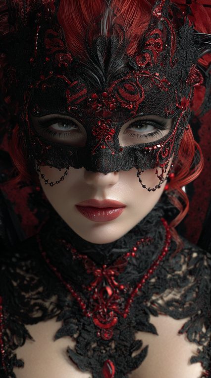 Masquerade Beauty V2 Vinyl Car Decal Sticker – Waterproof & UV-Resistant 9.706666666666667"