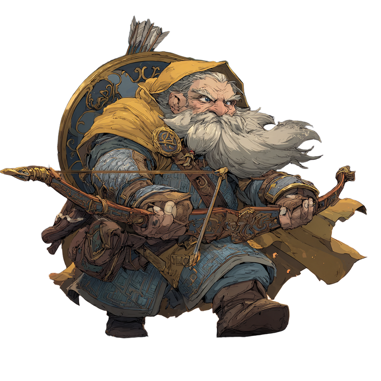 Dwarf Archer Escape Vinyl Car Decal Sticker – Waterproof & UV-Resistant 3.4133333333333336"