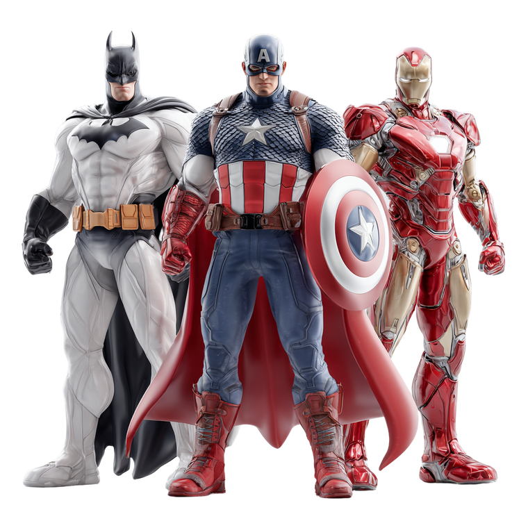 Superheroes 3D Vinyl Car Decal Sticker – Waterproof & UV-Resistant 6.826666666666667"
