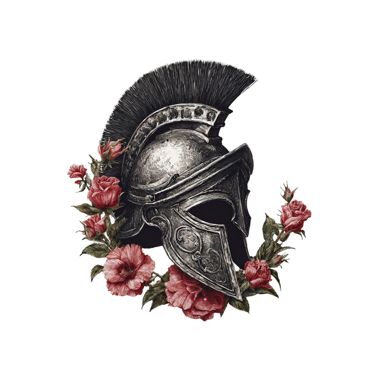 Athena'S Helmet Logo Vinyl Car Decal Sticker – Waterproof & UV-Resistant 3.4133333333333336"