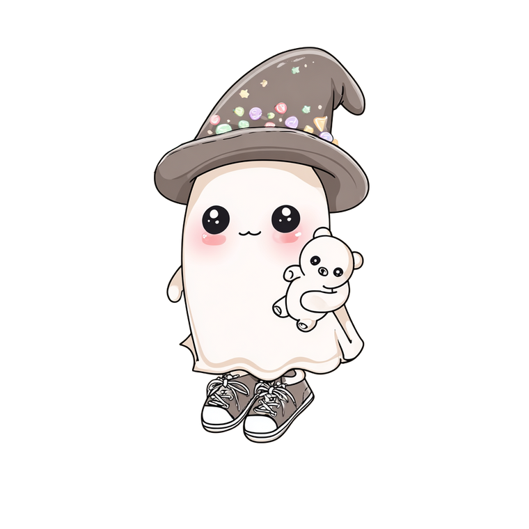 Cute Baby Ghost Vinyl Car Decal Sticker – Waterproof & UV-Resistant 6.826666666666667"