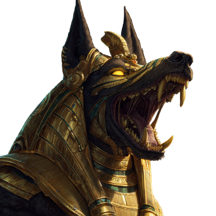 Anubis Wolf Warrior Vinyl Car Decal Sticker – Waterproof & UV-Resistant 3.4133333333333336"