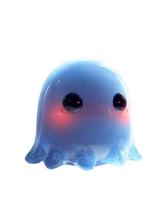 Sad Jelly Creature V3 Vinyl Car Decal Sticker – Waterproof & UV-Resistant 4.1066666666666665"