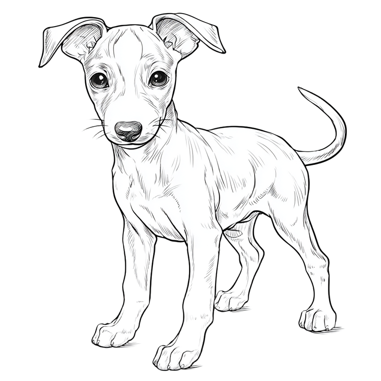 Greyhound Puppy Vinyl Car Decal Sticker – Waterproof & UV-Resistant 3.4133333333333336"