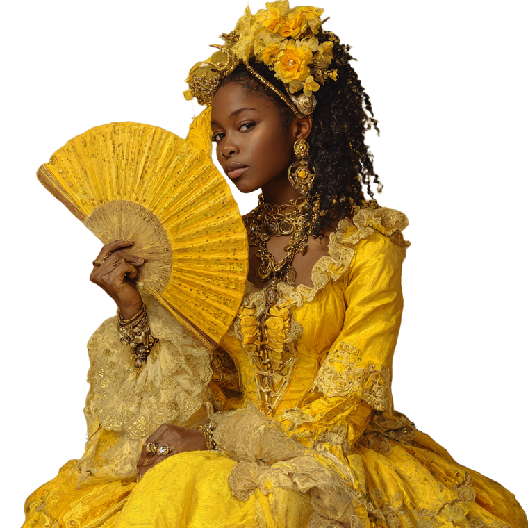 Oshun Victorian Painting Vinyl Car Decal Sticker – Waterproof & UV-Resistant 3.4133333333333336"