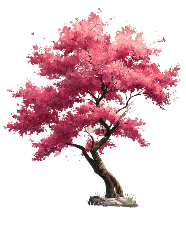Cherry Blossom Tree V27 Vinyl Car Decal Sticker – Waterproof & UV-Resistant 8.0"