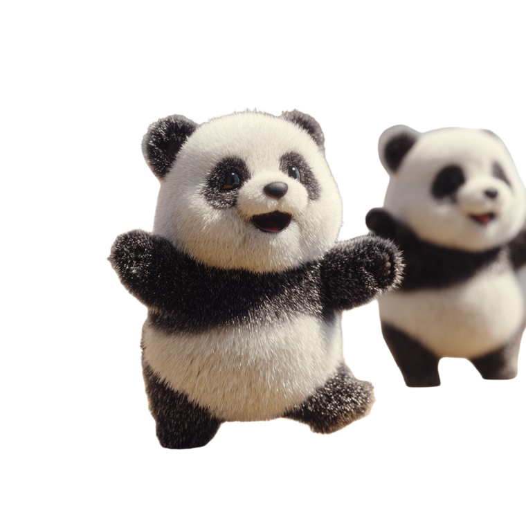 Dancing Panda V2 Vinyl Car Decal Sticker – Waterproof & UV-Resistant 6.826666666666667"