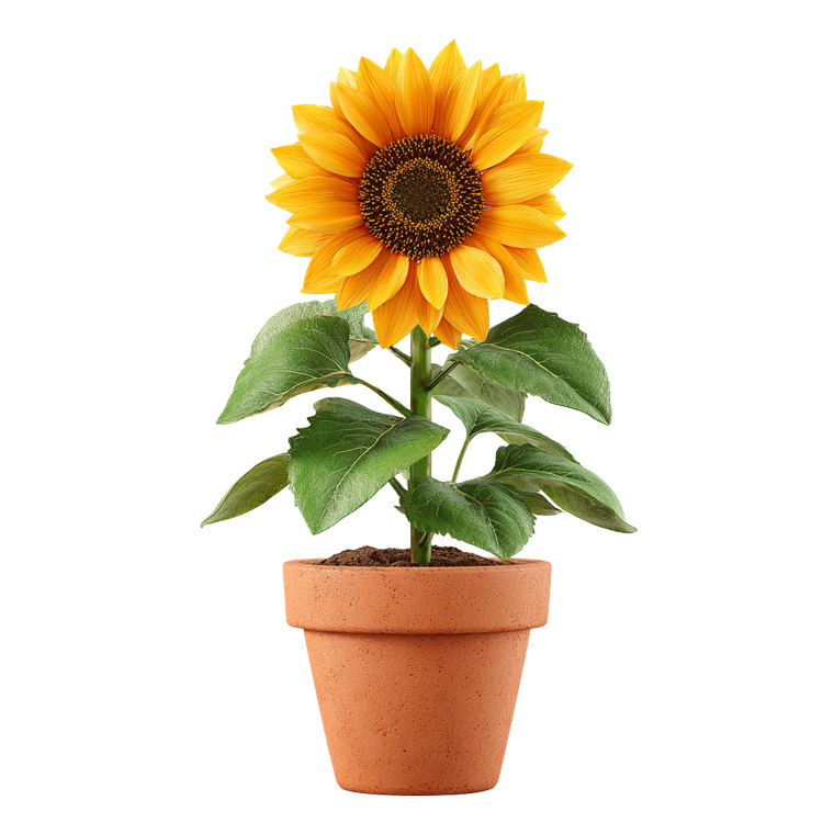 Blooming Sunflower V3 Vinyl Car Decal Sticker – Waterproof & UV-Resistant 3.4133333333333336"