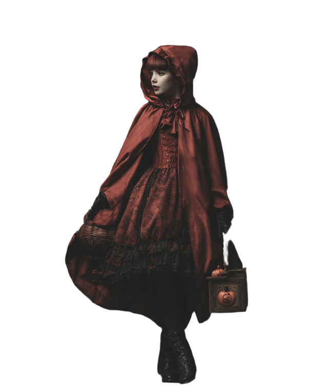 Gothic Red Riding Hood V2 Vinyl Car Decal Sticker – Waterproof & UV-Resistant 8.0"