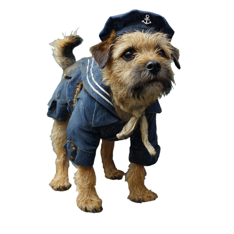 Sailor Terrier Vinyl Car Decal Sticker – Waterproof & UV-Resistant 3.4133333333333336"