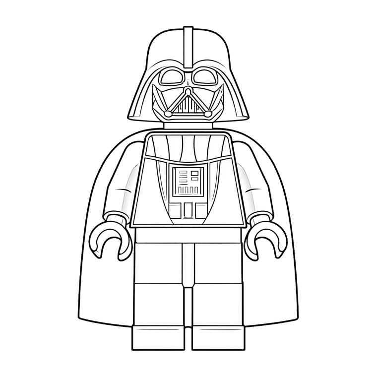 Darth Vader Lego Vinyl Car Decal Sticker – Waterproof & UV-Resistant 3.4133333333333336"