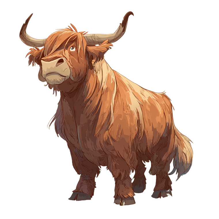 Giant Highland Cow V2 Vinyl Car Decal Sticker – Waterproof & UV-Resistant 6.826666666666667"