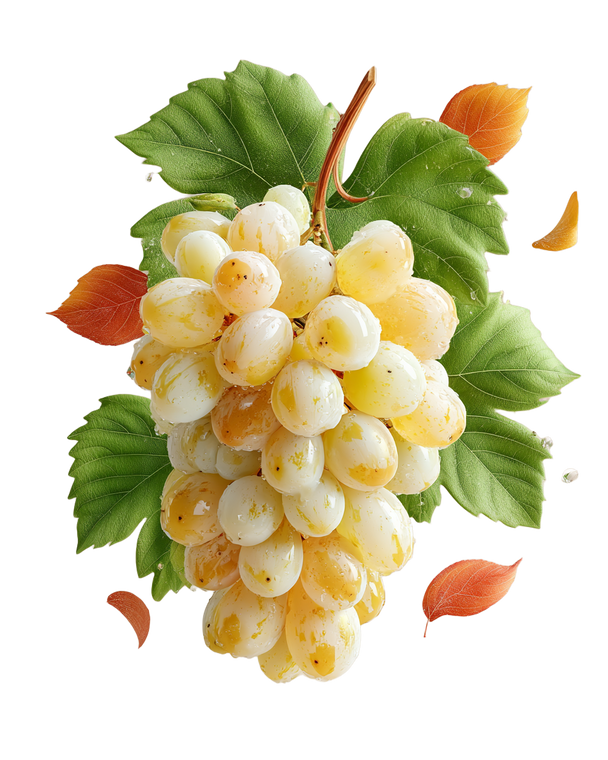 Elegant White Grapes Vinyl Car Decal Sticker – Waterproof & UV-Resistant 8.0"