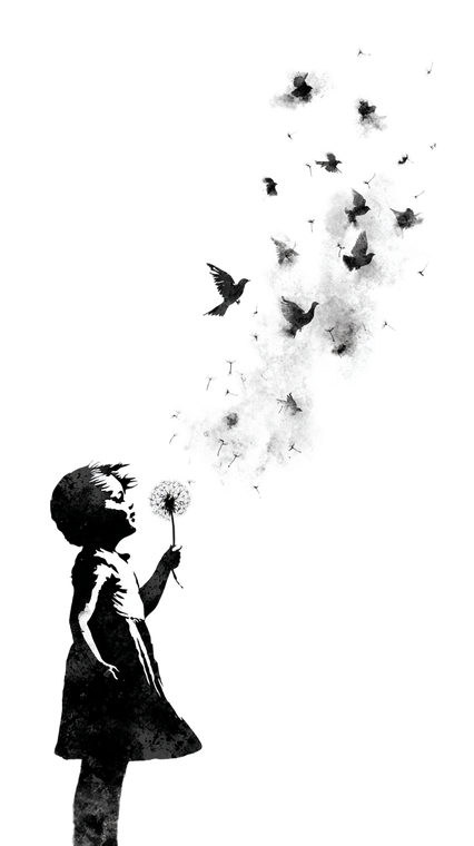 Dandelion To Doves V2 Vinyl Car Decal Sticker – Waterproof & UV-Resistant 9.706666666666667"