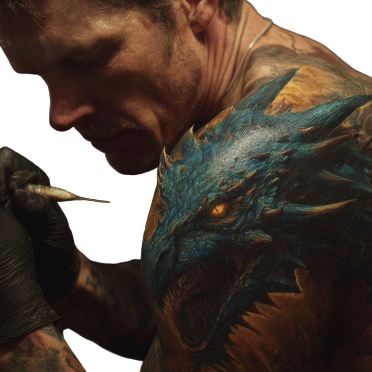 Dragon Tattoo Art V5 Vinyl Car Decal Sticker – Waterproof & UV-Resistant 6.826666666666667"