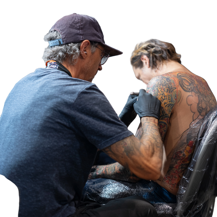 Tattoo Artist Working V18 Vinyl Car Decal Sticker – Waterproof & UV-Resistant 3.4133333333333336"