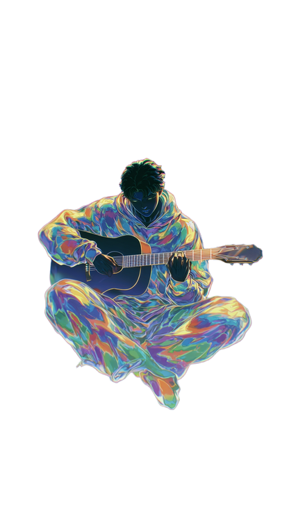 Cool Guitarist Art V5 Vinyl Car Decal Sticker – Waterproof & UV-Resistant 9.706666666666667"