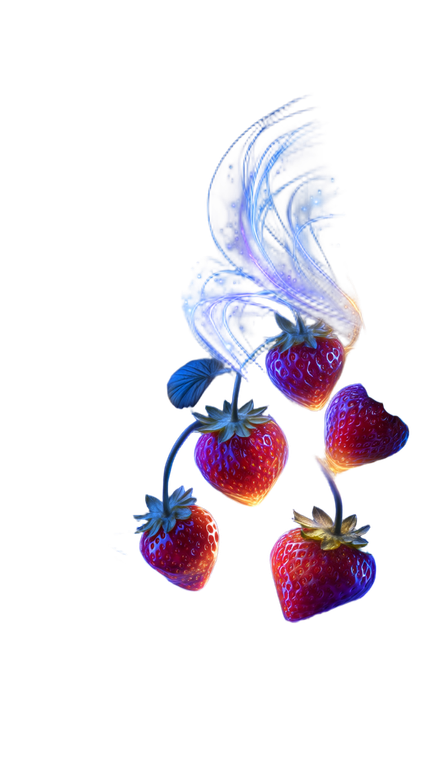 Ripe Strawberries Glow Vinyl Car Decal Sticker – Waterproof & UV-Resistant 9.706666666666667"