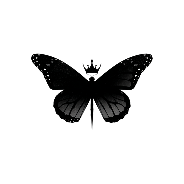 Monarch Butterfly Silhouette V5 Vinyl Car Decal Sticker – Waterproof & UV-Resistant 6.826666666666667"