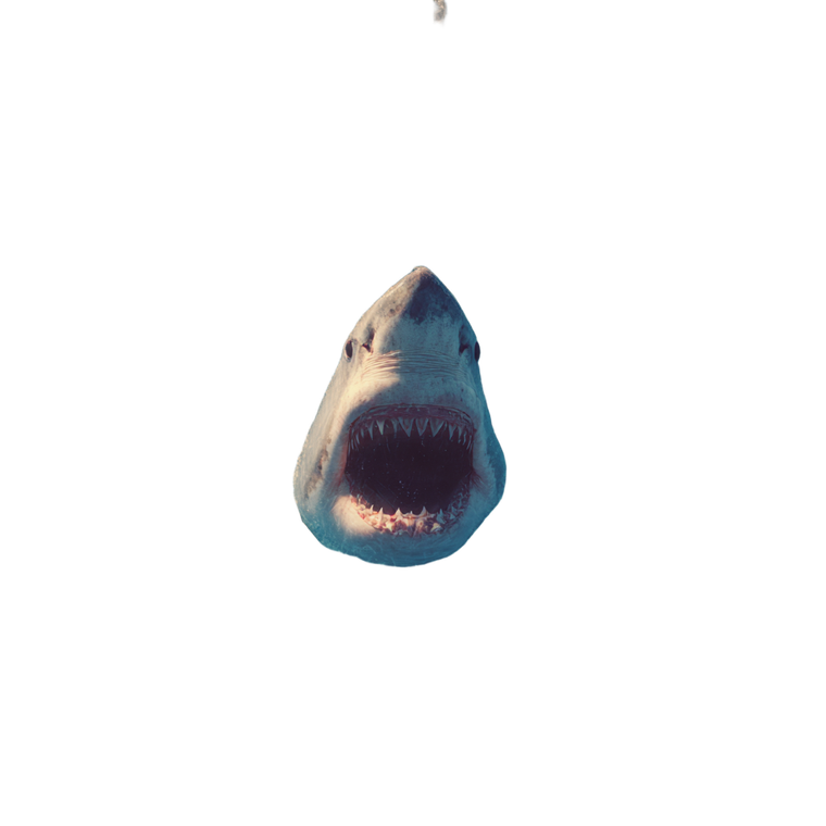 Shark Ocean Scene Vinyl Car Decal Sticker – Waterproof & UV-Resistant 3.4133333333333336"